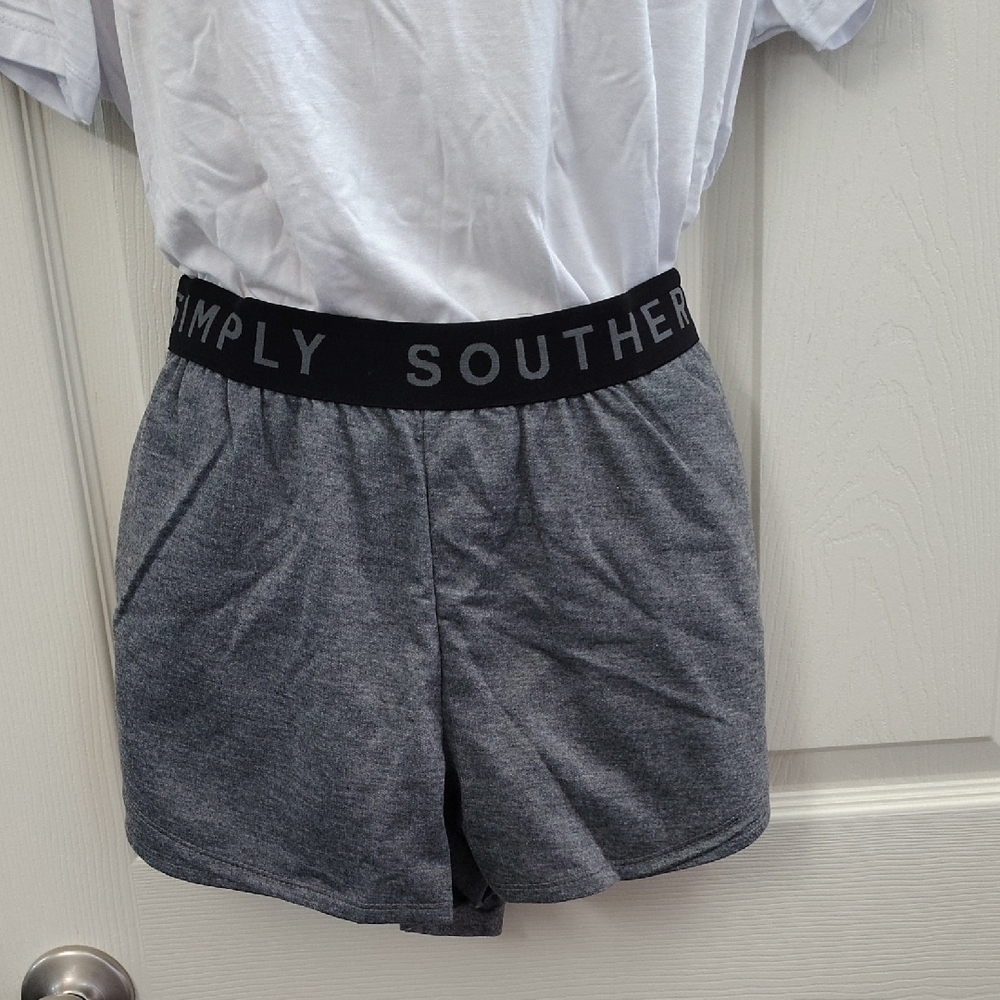 Simply Southern Women's Charcoal Boxer Shorts